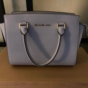 Blue Michael Kors purse